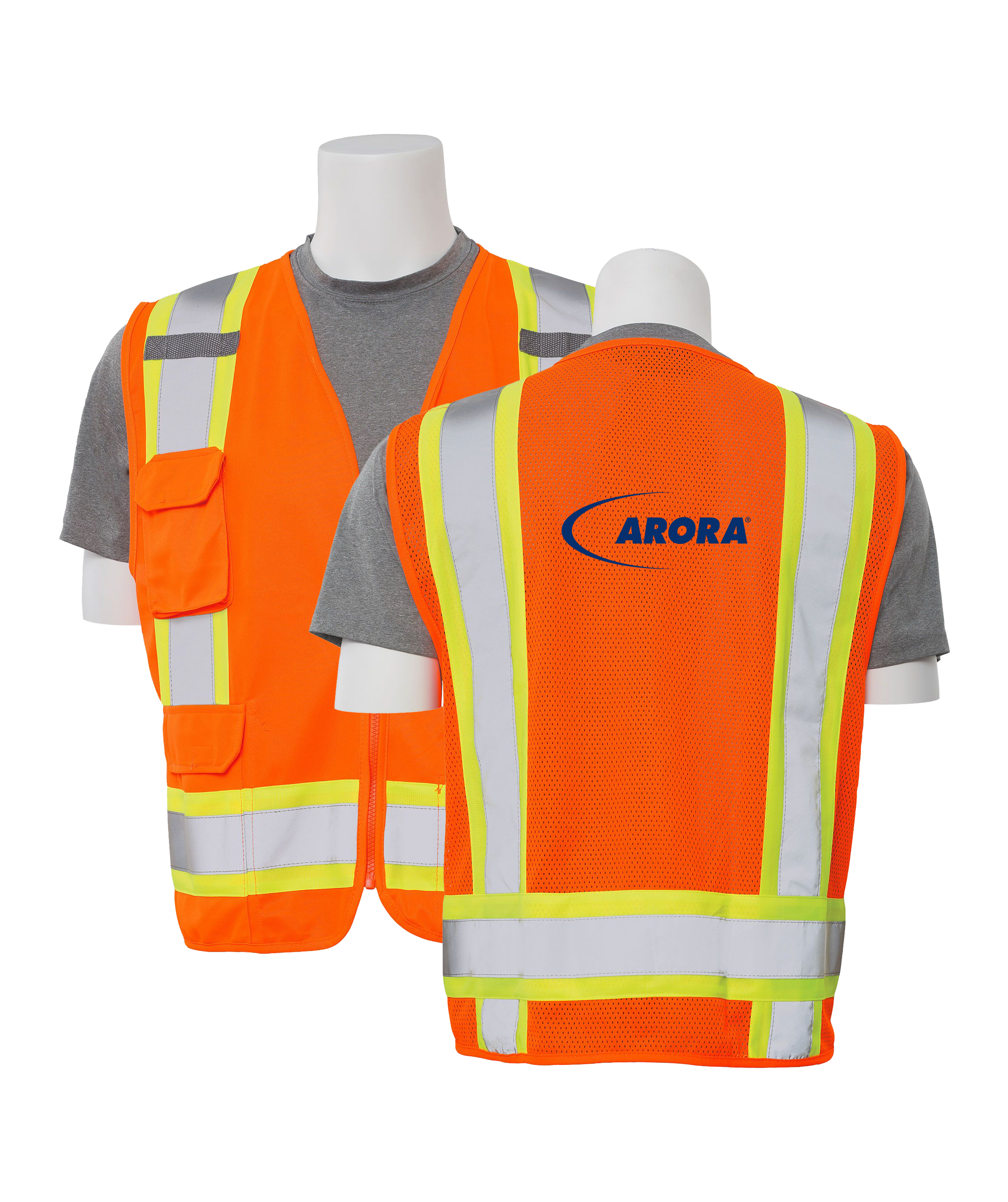 Class 2 Surveyors Safety Vest with Mesh Back